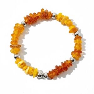 Vintage baltic amber stretch bracelet - GM617